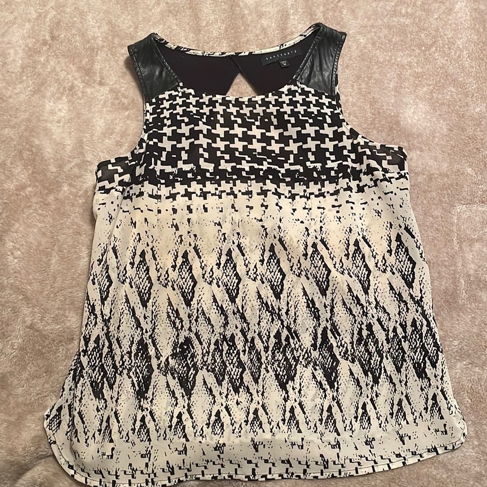 Date night!  – slightly sheer, leather detail, sanctuary like new